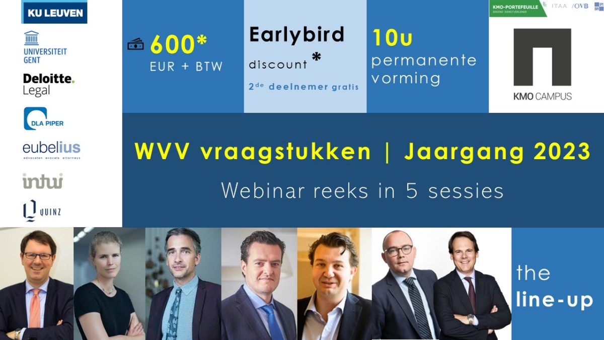 Webinar-reeks ‘WVV Vraagstukken’